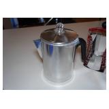 Assorted Kitchen - Coffee Pots, Mixing Bowl, Pan