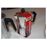 Assorted Kitchen - Coffee Pots, Mixing Bowl, Pan