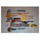 Assorted Kitchen - Wooden Spoons, Egg Slicer, Thermometer