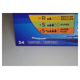 *3* 34 Count Variety Packs Tampax Pearl Tampons