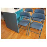 Folding Chair and Card Table Set