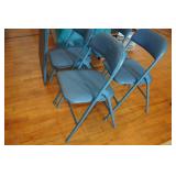 Folding Chair and Card Table Set