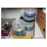 Assorted Recordable CDs and Cases