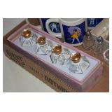 Assorted Tableware - Mugs, Salt & Pepper Shakers, Glasses