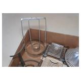 Assorted Kitchen - Juicer, Pizza Cutter, Egg Slicers