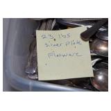 Silver Plated Flatware - 23 Lbs