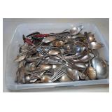 Silver Plated Flatware - 23 Lbs