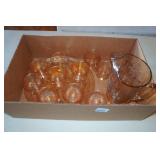 Vintage Carnival Glass Serving Set