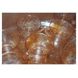 Vintage Carnival Glass Serving Set