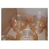 Vintage Carnival Glass Serving Set