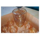 Vintage Carnival Glass Serving Set