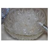 Vintage Glass Punch Bowls and Candy Dish
