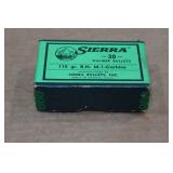 100 Sierra 30 Caliber 110 Gr RN M-1-Carbine Bullets