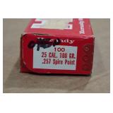 100 Hornady 25 Caliber 100 Gr .257 Spire Point Bullets
