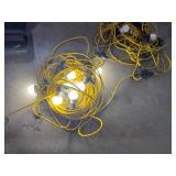 Two Strings of Temporary Emergency Lights.