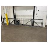 Two Metal Safety Rails.  22 Feet Long x 3" Wide x 42" High