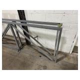 Two Metal Safety Rails.  22 Feet Long x 3" Wide x 42" High