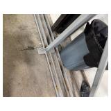 Two Metal Safety Rails.  22 Feet Long x 3" Wide x 42" High
