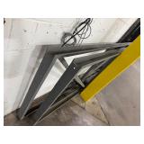 Two Metal Safety Rails.  22 Feet Long x 3" Wide x 42" High