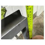 Two Metal Safety Rails.  22 Feet Long x 3" Wide x 42" High