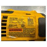 DeWalt 1/2" Cordless Drill DCD780 20vMax. Tool Only. Tested. Works
