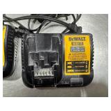 Two DeWALT Battery Chargers (DCB107 and DCB 112) with DeWALT Bag.  Tested. Work.