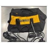 Two DeWALT Battery Chargers (DCB107 and DCB 112) with DeWALT Bag.  Tested. Work.