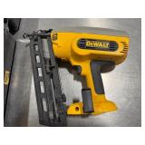 DeWALT 18V Finish Nailer DC618 with Carry Case and Charger. Tested. Works.