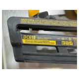 DeWALT 18V Finish Nailer DC618 with Carry Case and Charger. Tested. Works.