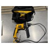 DeWALT 1/2" VSR Hammer Drill DW511 with DeWALT Bag.  Tested. Works.