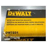 DeWALT Miter Saw Mounting Brackets. DW7231
