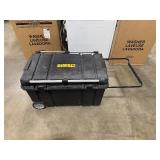 DeWalt Tough Chest Mobile Storage Unit (missing latches, otherwise in good shape) Rolling with Handle. 38" x 24" x 24".