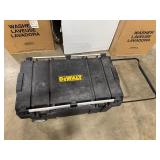 DeWalt Tough Chest Mobile Storage Unit (missing latches, otherwise in good shape) Rolling with Handle. 38" x 24" x 24".