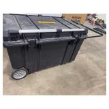 DeWalt Tough Chest Mobile Storage Unit (missing latches, otherwise in good shape) Rolling with Handle. 38" x 24" x 24".