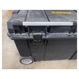 DeWalt Tough Chest Mobile Storage Unit (missing latches, otherwise in good shape) Rolling with Handle. 38" x 24" x 24".