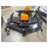 Mower Deck with Bobcat Plate Attachment