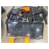Mower Deck with Bobcat Plate Attachment