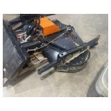 Mower Deck with Bobcat Plate Attachment