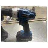 Two Workzone Cordless Drills with Batteries (no chargers). Tested. Works.