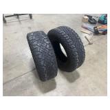 Two Goodyear Tires - Goodyear Wrangler Duratrack Tire 265-70-R17. Goodyear Ultra Terrain AT Tire 265-70-R17.