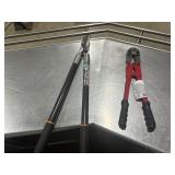 Fiskars Pruner and Never Used 18" Swagging Tool