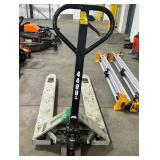 Roughneck Pallet Jack 4400 lb Capacity.  Bent Handle. Works Well.