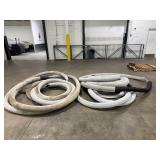 Two Sections of 4 1/2" Diameter Drain Hose. Each Section ~ 100 feet.