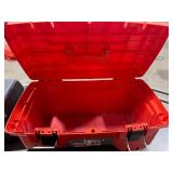 Two Toolboxes with Two Milwaukee Tool Bins