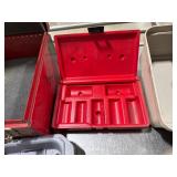 Tackle Box and Three Toolboxes