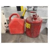 Two 5 Gallon Gas Cans