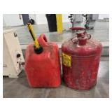 Two 5 Gallon Gas Cans
