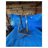 Snowmobile track stands