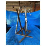 Snowmobile track stands