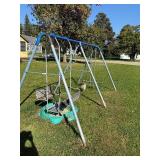 Swing set / Basketball station / turtle sand box